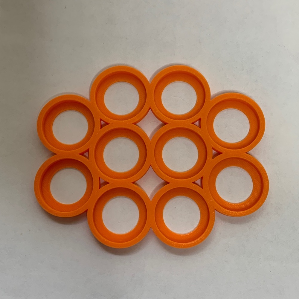 25mm Orange Mob Cloud Movement Trays for 10 units